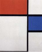 Piet Mondrian Composition NO.ii Composition with Blue and Red oil on canvas